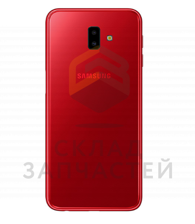Задняя часть корпуса в сборе (цвет - Red) для Samsung SM-J610F/DS Galaxy J6+