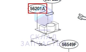 LC-фильтр для подавления вч-помех в питающем напряжении для LG MS2535GIS.CBKQCIS