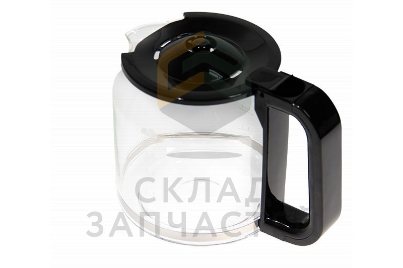 SX1043 Delonghi оригинал, Колба кофеварки ICM15211 ICM15210 стекло, в сборе
