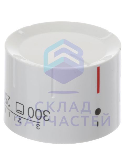 Изображение товара 00637150 Bosch оригинал, ручка выбора температуры, цвет белый