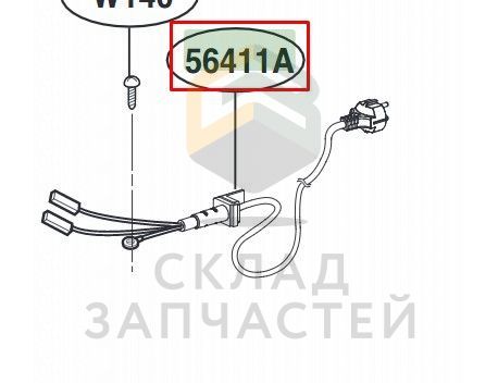 Сетевой шнур для LG MH6336GIB.CBKQUZB