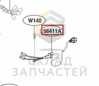 Сетевой шнур для LG MH6595CIS