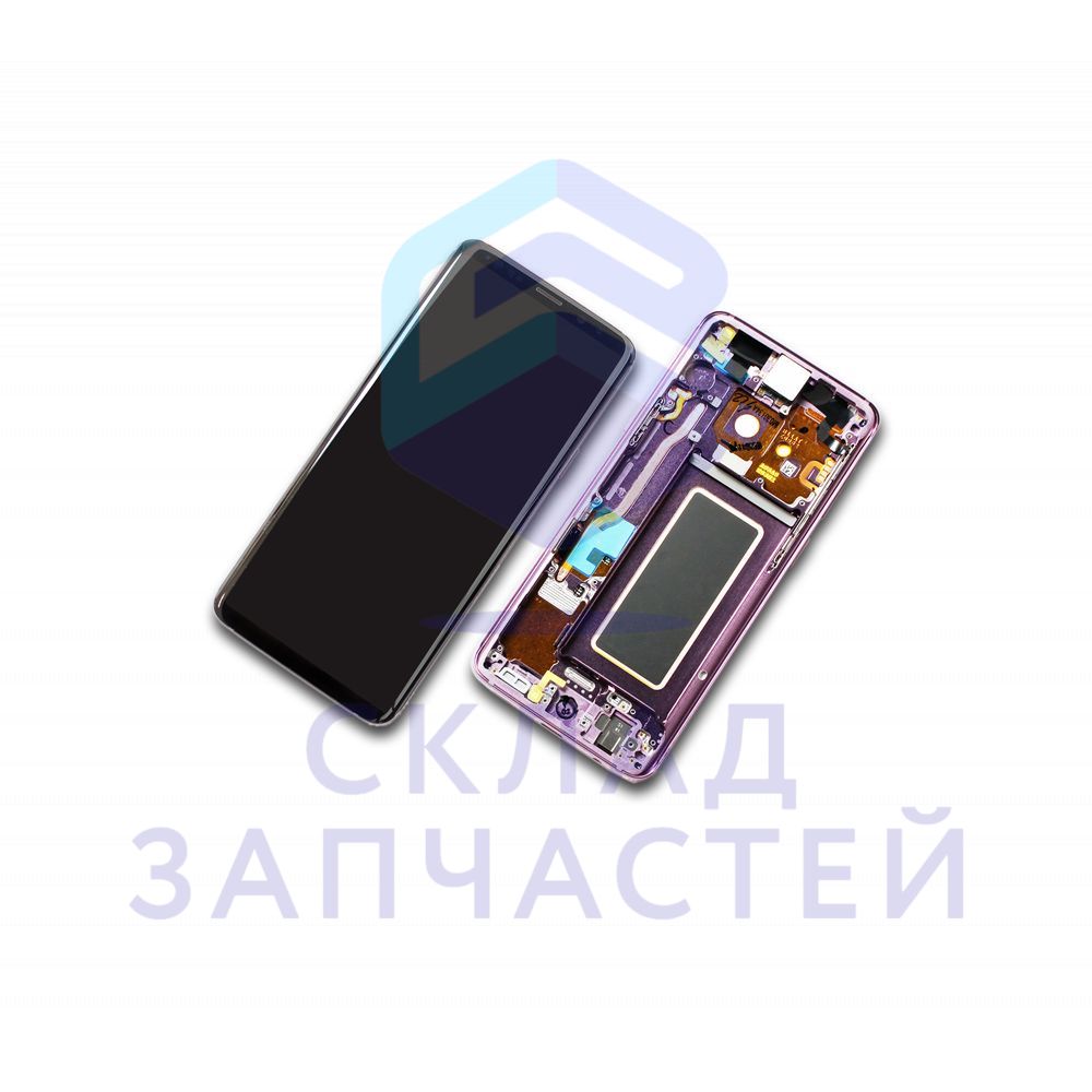 Дисплей в сборе с сенсорным стеклом (тачскрином) (цвет - black) для Samsung SM-G960F/DS Galaxy S9