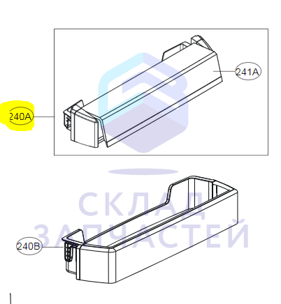 AKC73569301 LG оригинал, контейнер для молочных продуктов