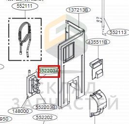 Клапан сервисный для обслуживания системы охлаждения для LG S4UW07JA1ZD.EC6GERU