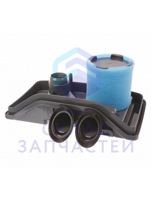 Крышка контейнера аквафильтра для моющих пылесосов, в сборе с фильтрами для Zelmer ZVC762SP/04