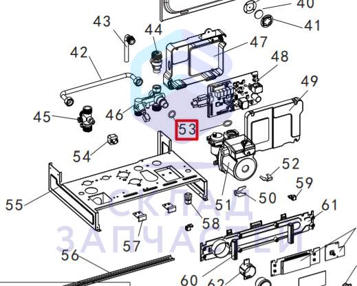 Насос уплотнительное кольцо 17*4 для Haier L1P26-F21(S) (GE0Q56M0W00)