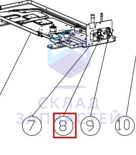 Запорная арматура газовой трубы-φ19.05 для Haier 1U60IS2ERB(S) (AA9FW2E4U00)