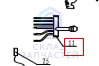 Отверстие для впуска воды для Haier FCB-170BCN2B (AA11X6E0000)