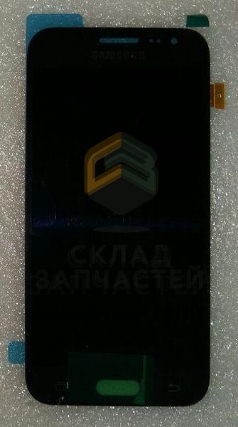 Дисплей в сборе с сенсорным стеклом (тачскрином) (Black) для Samsung SM-J200H/DS