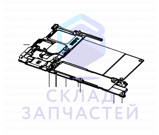 Задняя часть корпуса для Samsung SM-A730F/DS