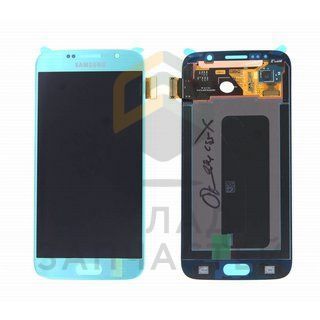 Дисплей (lcd) в сборе с сенсорным стеклом (тачскрином) (Blue) для Samsung SM-G920F Galaxy S6