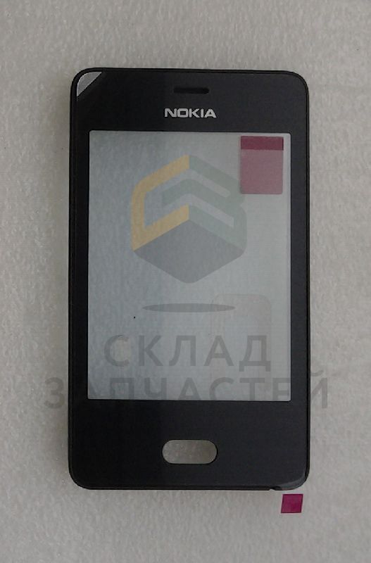 Сенсорное стекло (тачскрин) в сборе с передней панелью для Nokia ASHA 501 2SIM