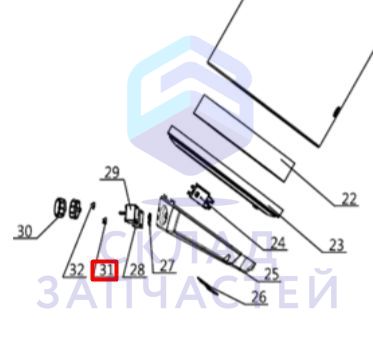 Красный абажур для Haier ES80V-B1 (GA0T2EM00RU)