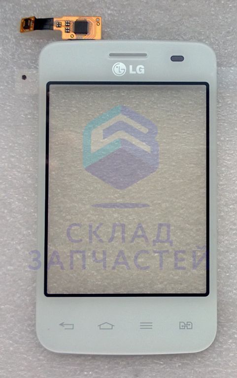 Сенсорное стекло (тачскрин) (White) для LG LGE435.ACISWH