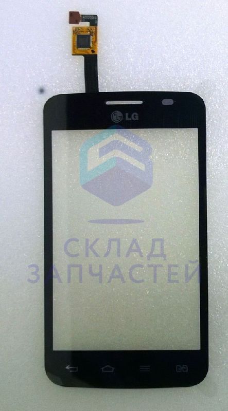 Сенсорное стекло (тачскрин) (Black) для LG E445 Optimus L4 II Dual