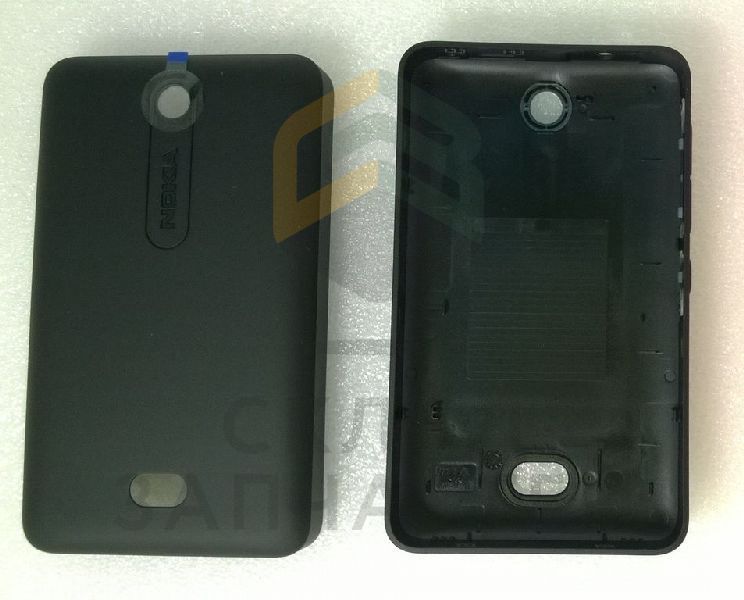 Крышка АКБ в сборе с боковыми кнопками (Black) для Nokia ASHA 501 2SIM