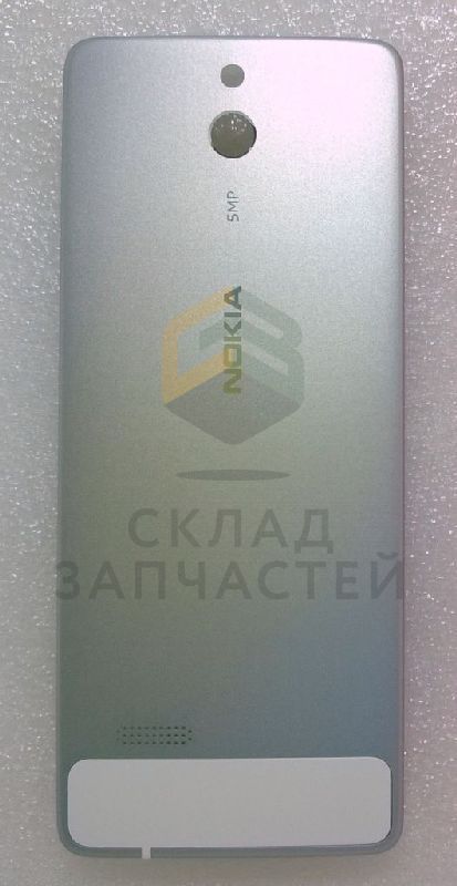 Крышка АКБ в сборе с кнопками громкости (Silver) для Nokia 515 1SIM