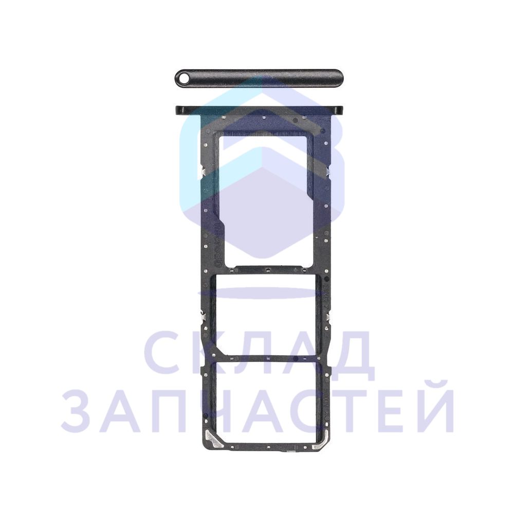 SIM лоток (Black) для Samsung SM-A025F/DS GALAXY A02S
