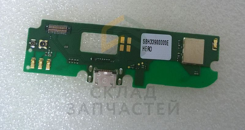 Разъем micro USB на плате для Alcatel one touch 8020D