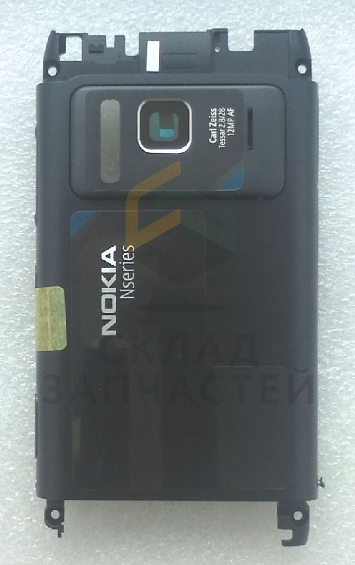 Задняя часть корпуса в сборк с динамиком (DARK GREY) для Nokia N8-00