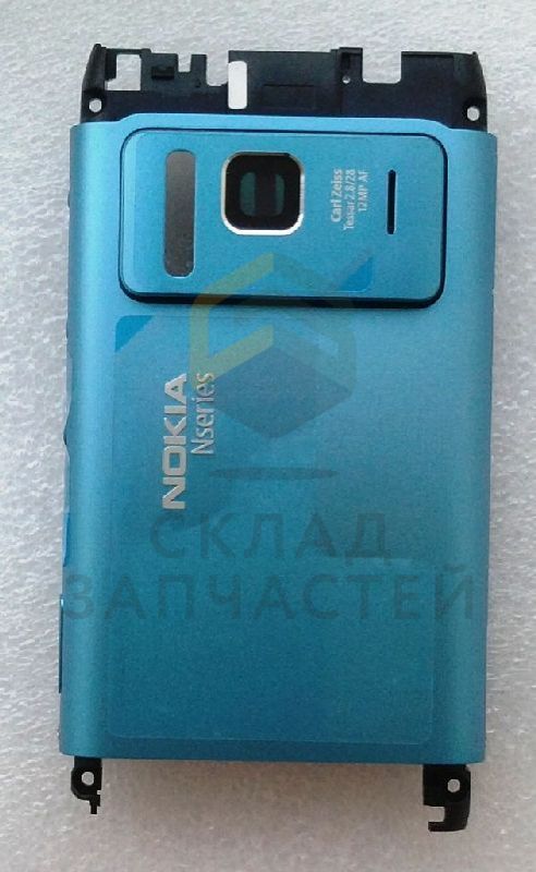 Задняя часть корпуса в сборt со звонком (Blue) для Nokia N8-00