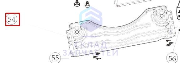 Опорная рама передней панели для Haier HWD80-B14686 (CEAAJ1E0A00)