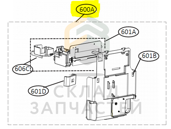 Двигатель, распределитель переменного тока для LG GC-X247CAAV
