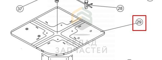 0010150343 Haier оригинал, нижний поддон в сборе