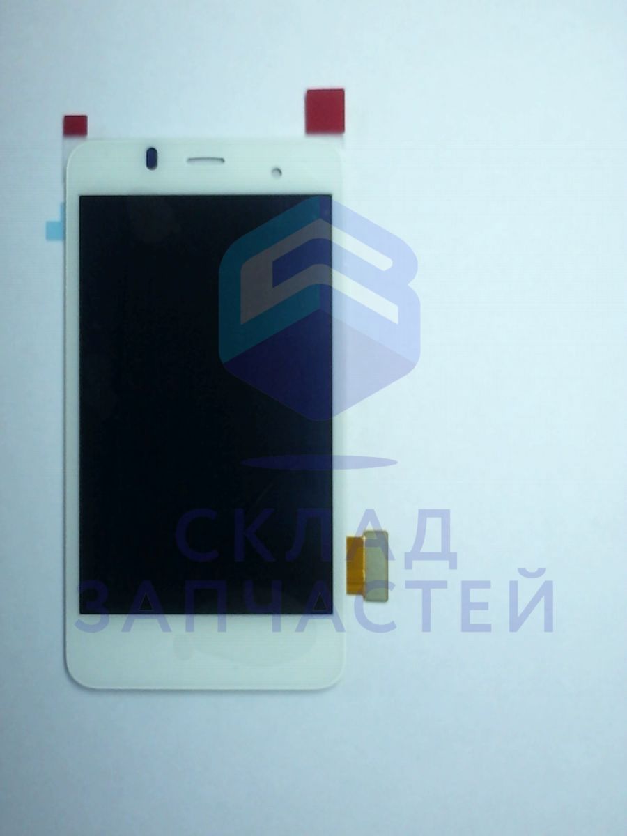 Дисплей (lcd) в сборе с сенсорным стеклом (тачскрином) (White) для Alcatel one touch 6010