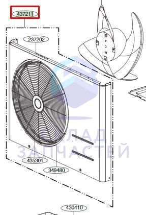 Панель в сборе передняя (наружная) для LG USUW246K3A1.ENCBERU