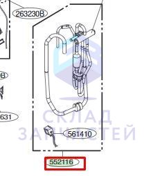 Трубный узел для LG S3UW09JA3AA.EC6GERU