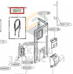 Трубчатый узел для LG S4UW09WA5AA.EC6GERU