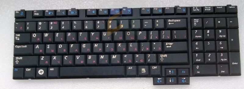 Клавиатура русская (Black) для Samsung NP-R700-AS02RU