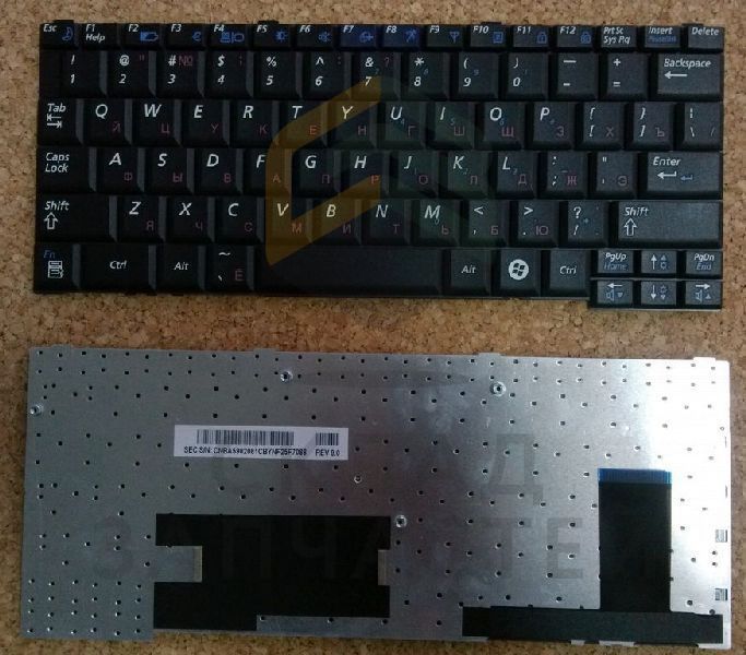 Клавиатура русская (Black) для Samsung NP-Q45FY05/SER