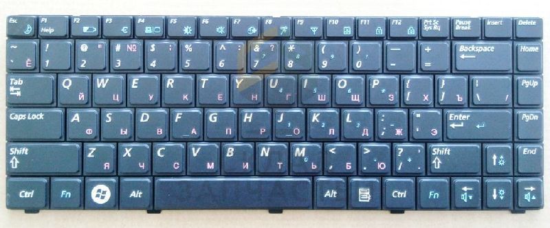 Клавиатура русская (Black) для Samsung NP-R418-DA01RU