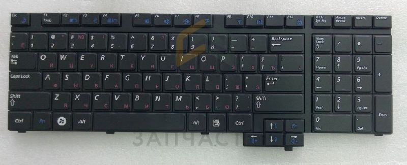 Клавиатура русская (Black) для Samsung NP-R730-JS06RU