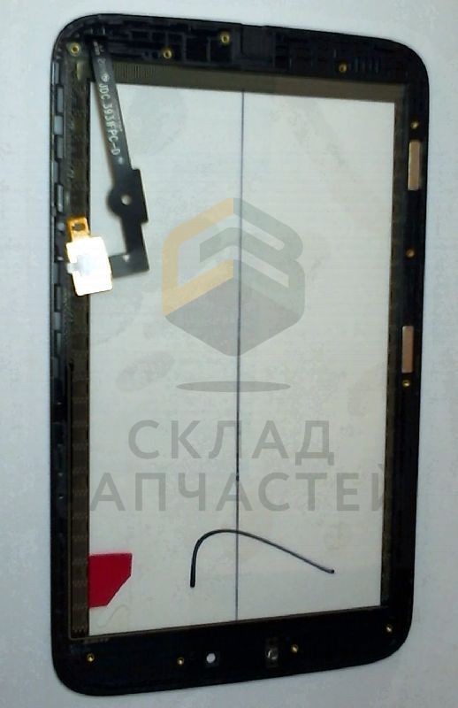 Передняя панель в сборе с сенсорным стеклом (тачскрином) (Black) для Alcatel P330X