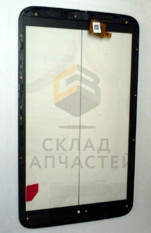 Передняя панель в сборе с сенсорным стеклом (тачскрином) (Black) для Alcatel P350X
