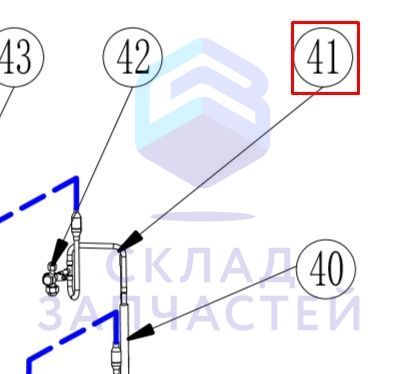 Запорная арматура трубы жидкостной трубы для Haier AU062FPERA (AA0745E1F00)