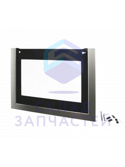 Фронтальное стекло, нержавеющая сталь для Neff B16P42N3/01
