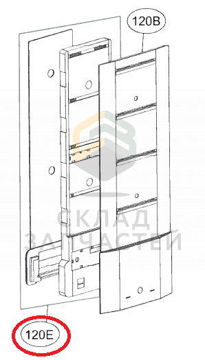 Воздуховоды, теплоизоляция в сборе для LG GA-B489SBQZ