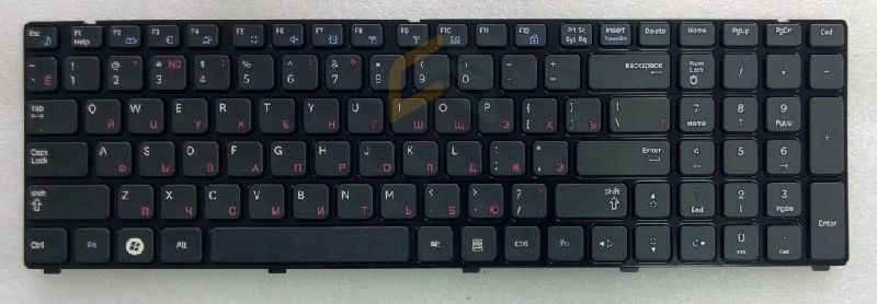 Клавиатура русская (Black) для Samsung NP-R780-JT01RU