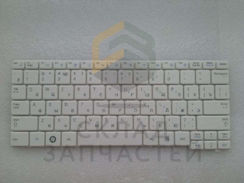 Клавиатура русская (White) для Samsung NP-N100S-N03RU