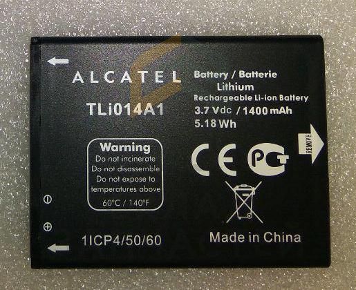 Аккумулятор 1400 mAh для Alcatel one touch 4030D