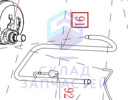 Выпускная труба 1 для Haier AV12IMVURA (AA9AK5E2R00)