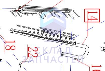 Газосборная труба для Haier AV12IMVURA (AA9AK5E2R00)