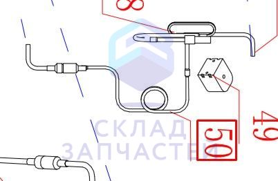 Соединительная труба перед SV3 для Haier AV12IMVURA (AA9AK5E2R00)
