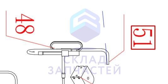 Соединительная труба после SV3 для Haier AV12IMVURA (AA9AK5E2R00)