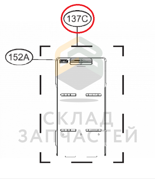 Решётка вентилятора в сборе, оригинал LG AEB73244601